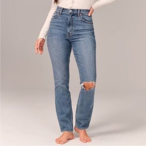 Abercrombie 90s Slim Straight Ultra High Rise Jeans